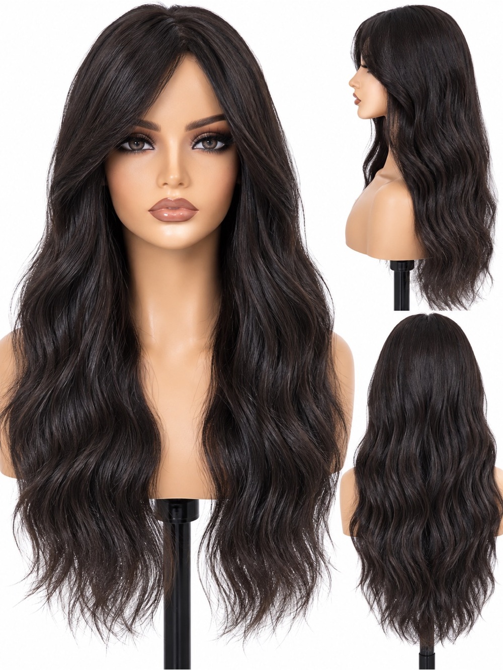 Open Front Natural Body Wave Wig